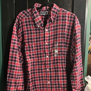 Club Room Red and Blue Casual Button Down Shirt